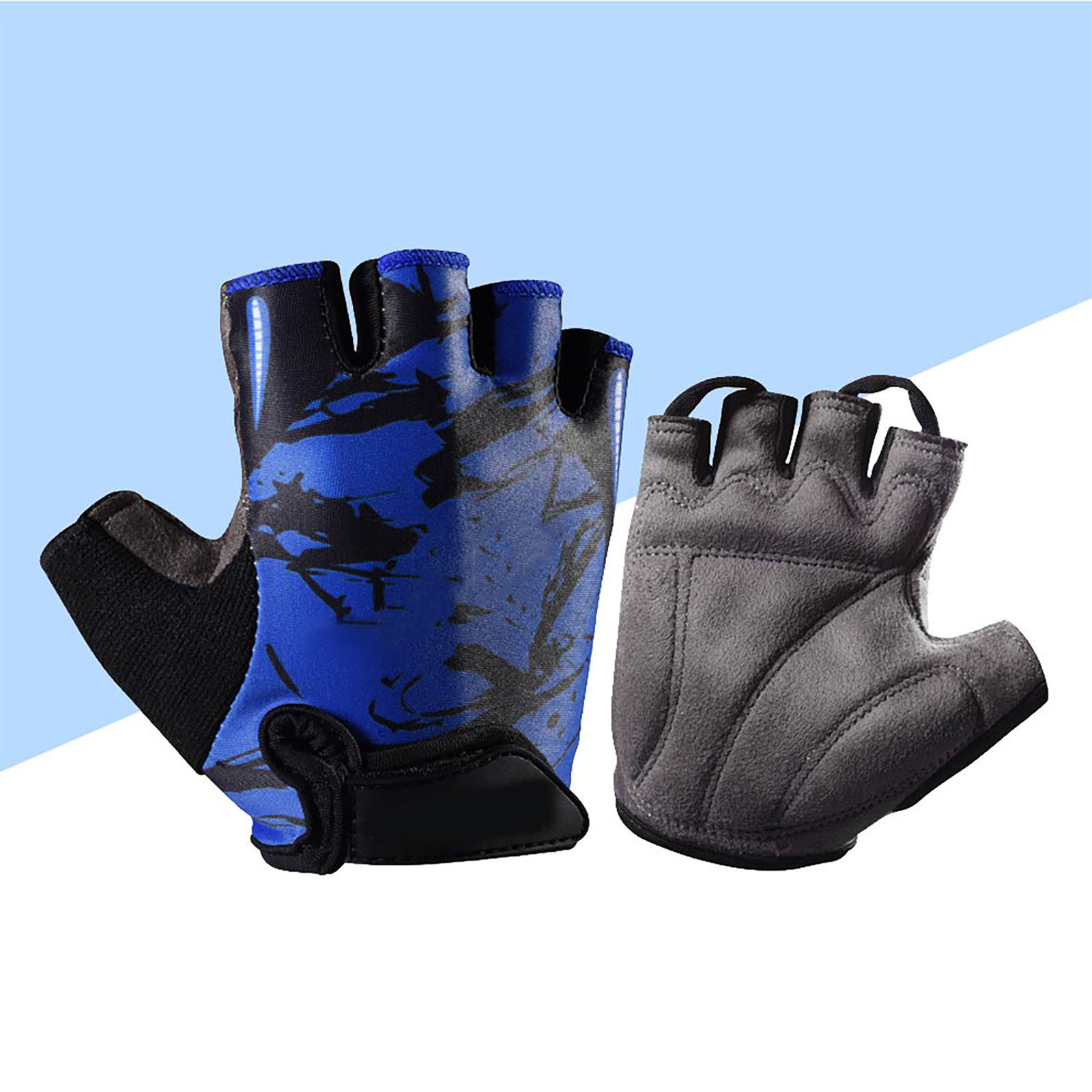 Kids Non Slip Half Finger Glov - Fishing Gloves ulasan dan harga