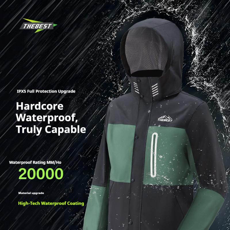 Adult Motorcycle Raincoat Full - Fishing Rain Suit ulasan dan harga