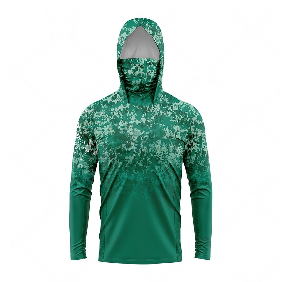 MALFC Fishing Apparel Men Hood - Fishing Shirt Uv Protection ulasan dan harga