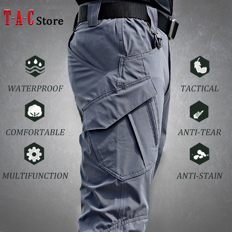 Tactical Cargo Pants Men Outdo - Fishing Pants Waterproof ulasan dan harga