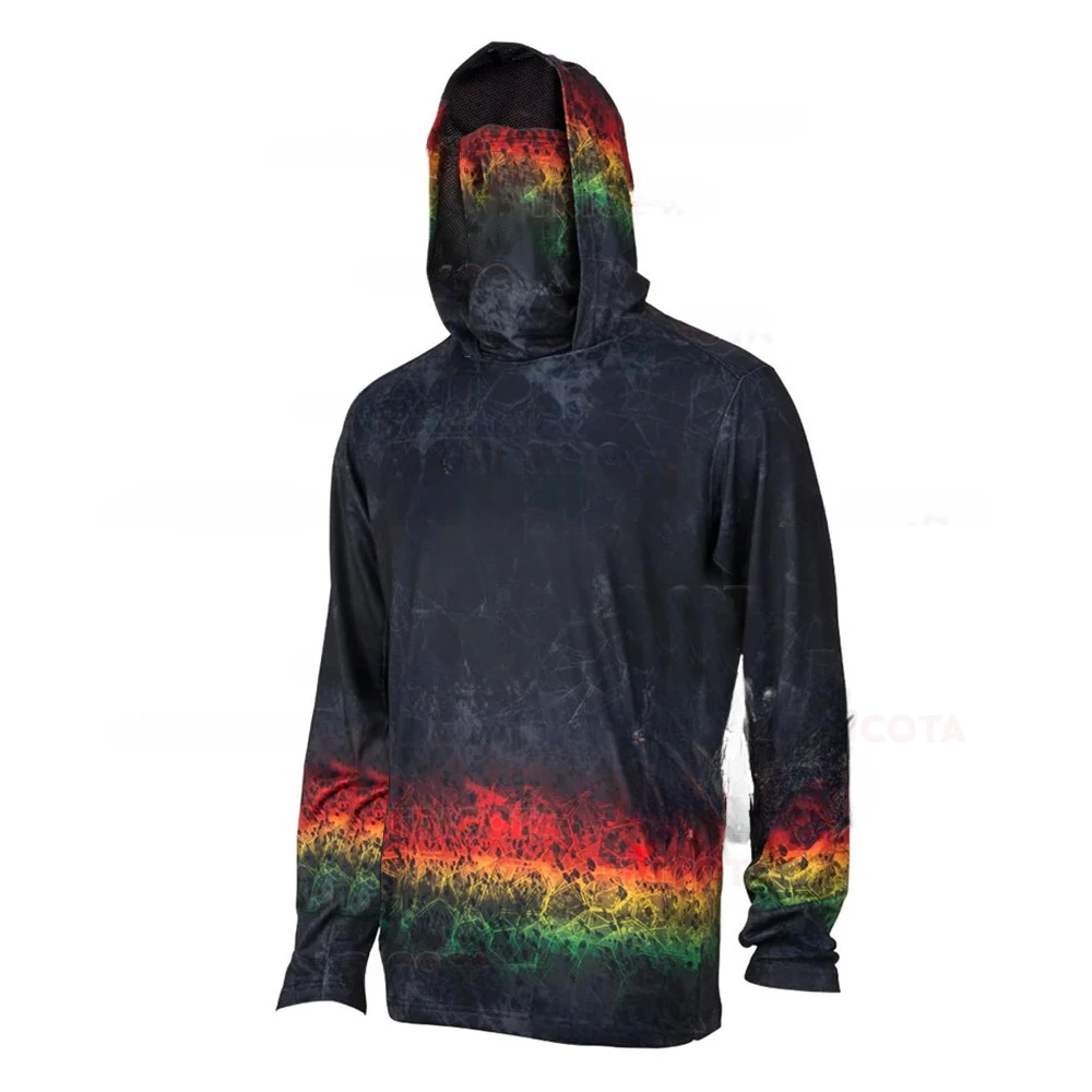 Men's Fishing Hoodie Shirts UP - Fishing Shirt Uv Protection ulasan dan harga